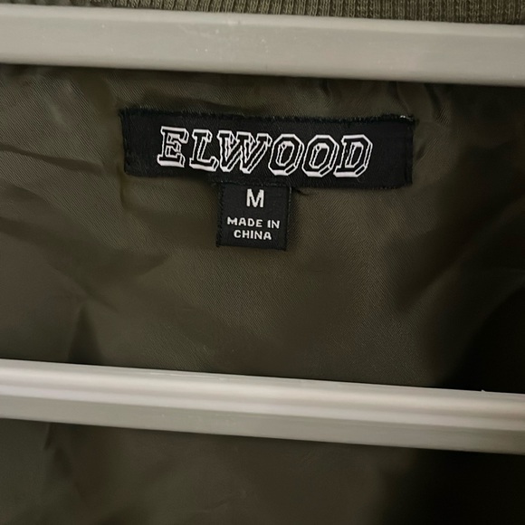 Elwood NWT Men’s Nylon Olive Green Bomber Jacket - Picture 4 of 6